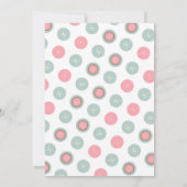 Cute As A Bouton Baby shower Invitation Mint Rose (Dos)