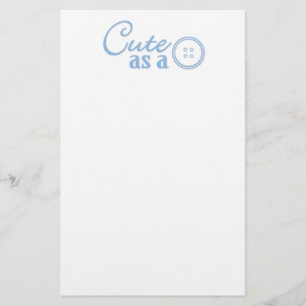 Cute as a Button Briefpapier