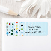 Cute As A Button Douche Étiquettes de adresse Invi (En situation)