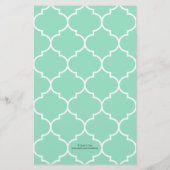 Cute as a Button (Turquoise) Flyer (Achterkant)