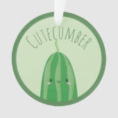 Cute As As Cucumber Funny Kawaii Nom du mot clé (devant)