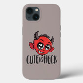 Cute as Heck Devil Case-Mate iPhone Case (Achterkant)