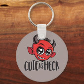 Cute as Heck Devil Sleutelhanger (Voorkant)