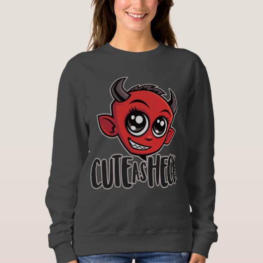 Cute as Heck Devil Trui (Voorkant)