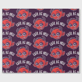 Cute as Hell Devil Cadeaupapier (Vlak)