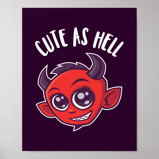 Cute as Hell Devil Poster (Voorkant)