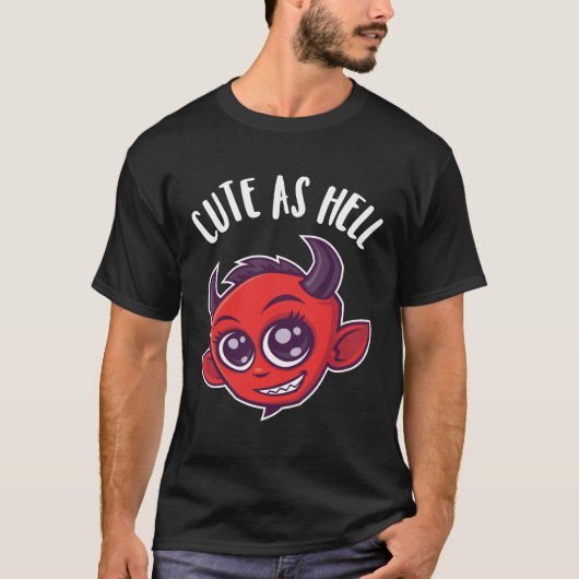 Cute as Hell Devil T-shirt (Voorkant)