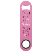 Cute Ascii bunny holding martini Thunder_Cove Speed Flessenopener (Achterkant)
