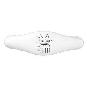 Cute ASCII Cat Drawer Pull Keramische Ladegreep