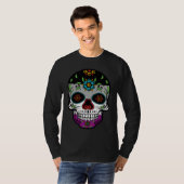 Cute asexual proud flag sugar skull t-shirt (Voorkant volledig)