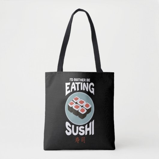 Cute Asian Food Kawaii Sushi Rice Fish Lover Draagtas (Voorkant)