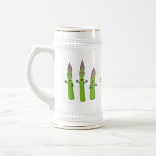 Cute asparaging vegetable trio cartoon bierpul