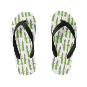 Cute asparaging vegetable trio cartoon kinder teenslippers