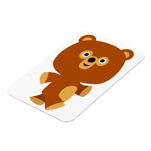 Cute Assertive Cartoon Beer Flexible Magnet Magneet (Linkerzijde)