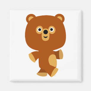 Cute Assertive Cartoon Beer Magnet Magneet