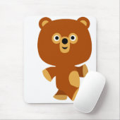 Cute Assertive Cartoon Beer Mousepad Muismat (Met muis)