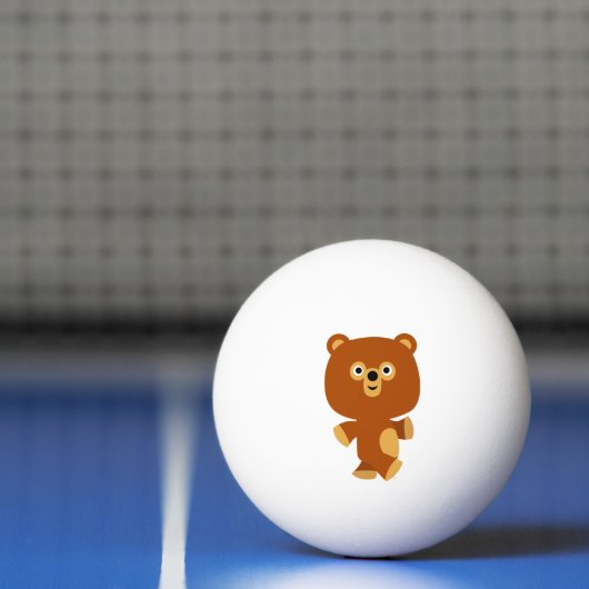 Cute Assertive Cartoon Beer Ping Pong Ball (Net)