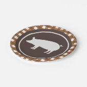 Cute assiette de rôti de porc (Angle)