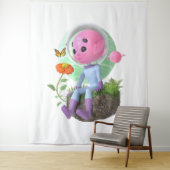 Cute Asteroid Wandkleed (In situ)