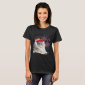 Cute Astro Space Cat In Universe T-shirt (Voorkant volledig)