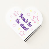 Cute Astro Unicorn Carnet cardiaque (Dos)