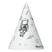 Cute Astronaut Buitengheids Thema Kinderen van 12  Feesthoedjes (Links)