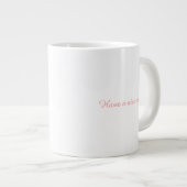 Cute Astronaut Cat Custom Photo Mug Extra Grote Beker (Voorkant rechts)