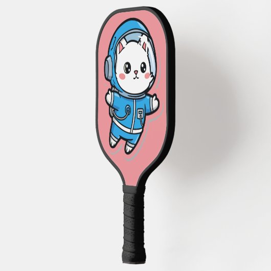 Cute Astronaut Cat Custom Photo Pickleball Paddle (Links)