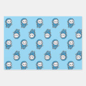 Cute Astronaut Cat Custom Photo Wrapping Paper (Voorkant)