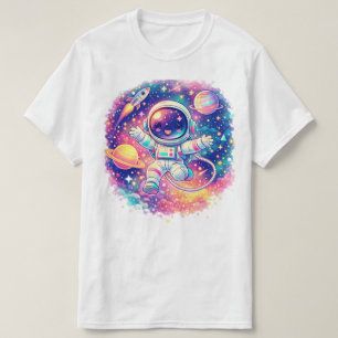 Cute Astronaut Galaxy Cadeau T-Shirt Ruimteliefh