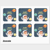 Cute Astronaut Galaxy Space Boys Stickers Annivers (Feuille)