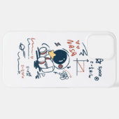 Cute Astronaut Space Cartoon iPhone Case Hoesje (Achterkant horizontaal)