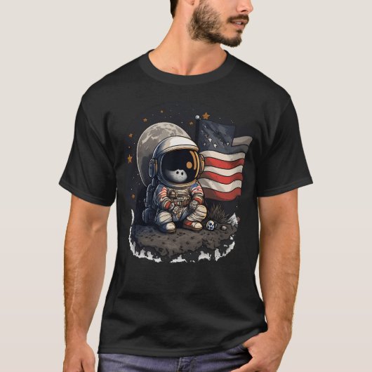 Cute Astronaut T-shirt (Voorkant)