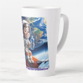 "Cute astronaute de dessin Rocket Kids Space Mug (Angle droit)