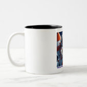"Cute astronaute de dessin Rocket Kids Space Mug (Gauche)