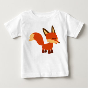 Cute Astute Cartoon Fox Baby T-Shirt