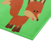 Cute Astute Cartoon Fox Cutting Board Snijplank (Hoek)