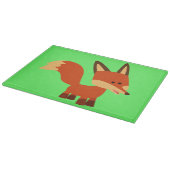 Cute Astute Cartoon Fox Cutting Board Snijplank (Hoek)