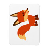 Cute Astute Cartoon Fox Flexible Magnet Magneet (Verticaal)