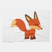 Cute Astute Cartoon Fox Kitchen Towel Theedoek (Horizontaal)