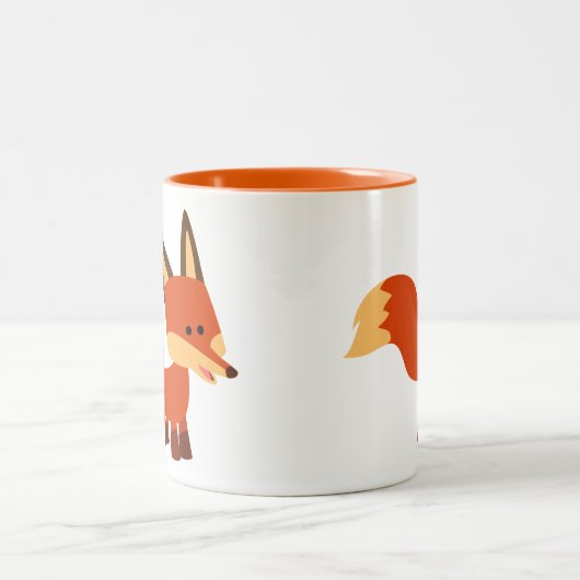 Cute Astute Cartoon Fox Mok (Center)