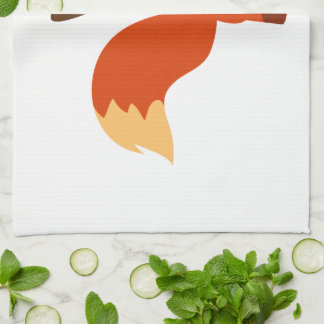 Cute Astute Cartoon Fox Serviette de cuisine