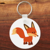 Cute Astute Cartoon Fox Sleutelhanger (Voorkant)