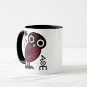 Cute Athenian Owl Coin Ancient Greek Mok (Voorkant links)