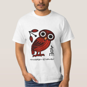 Cute Athenian Owl Coin Ancient Greek T-shirt