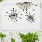 Cute Atomic Starburst Retro Mid Century Modern Theedoek (Gevouwen)