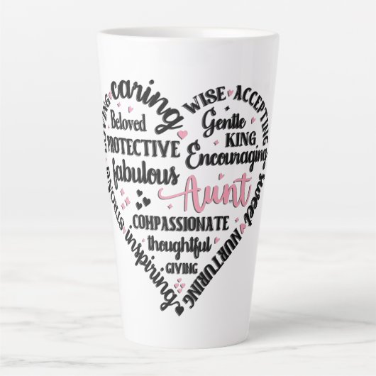 Cute Aunt Heart Mug (Devant)