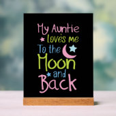 Cute Auntie amour lune retour unisex nursery (Neutre)