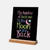 Cute Auntie amour lune retour unisex nursery (Angle)