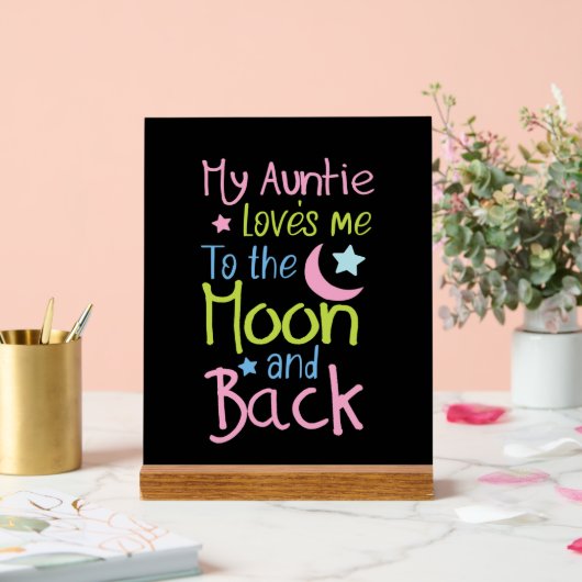 Cute Auntie amour lune retour unisex nursery (Mariage)